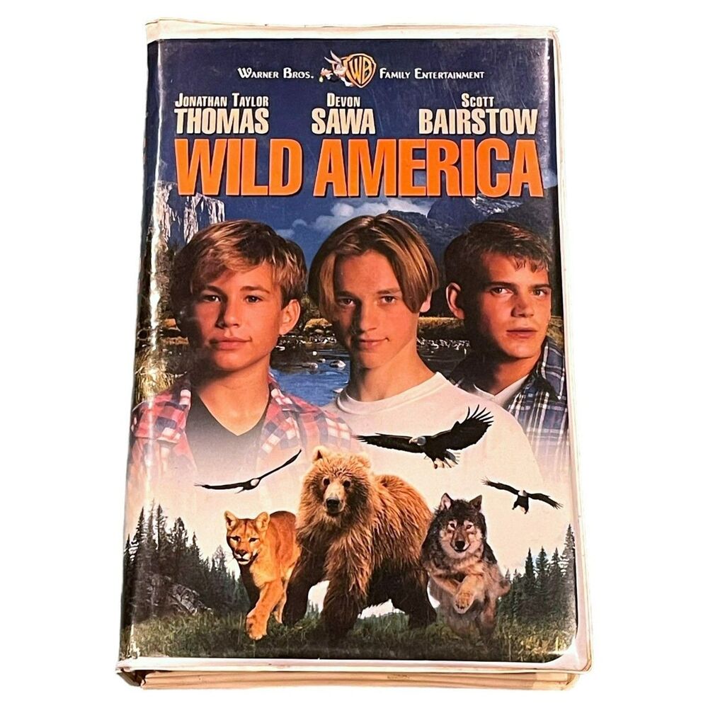 Wild America (VHS, 1997) TESTED Tape And Case